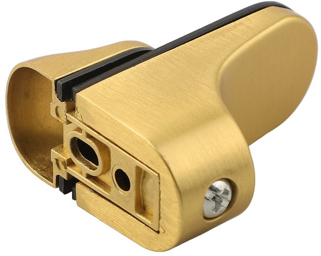 가구 설치 조정 가능한 선반 지원 광택 크롬 브래킷 3mm-22mm 두꺼운 유리 용 아연 합금, 1개