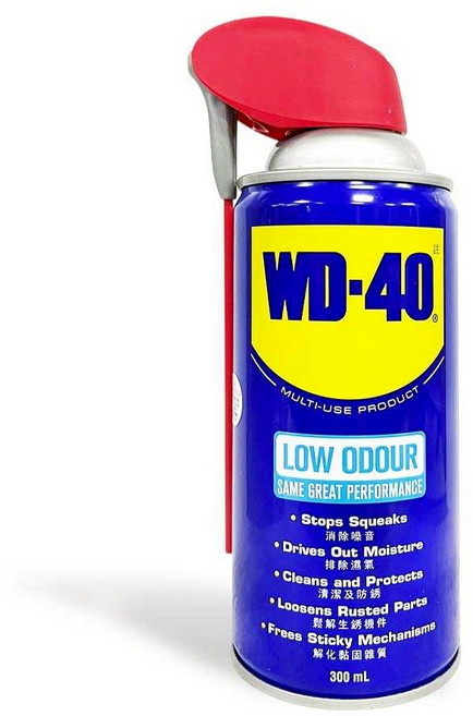 油工廠 WD-40 多功能潤滑防鏽油(微氣味) 多用途 潤滑劑 低氣味配方 300ml, 1個