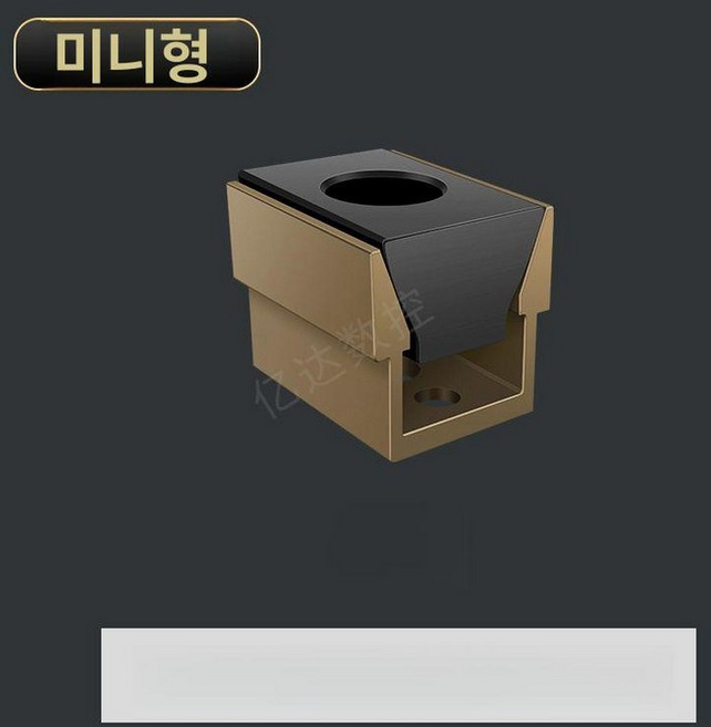 클램프 양방향 정밀 듀얼 바이스 멀티 고정 강철, M8 알루미늄 나사포함, 1개, 기본 색상