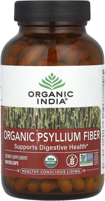 몸관리하세요 겨울입니다 Organic India 유기농 차전자 섬유소 베지 캡슐 180정(캡슐 1정당 0.52g) 특별관리진행, OrganicIndia유기농차전자섬유소베지캡슐180정캡, 1개 - 쿠팡