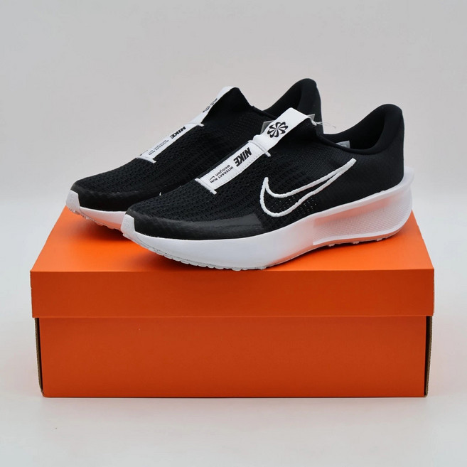 나이키정품 남성 청소년 발편한 런닝화 슬립온 끈 없는 운동화 블랙 화이트