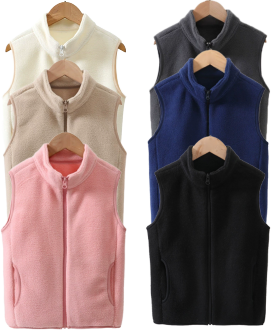도도미아 남녀공용 폴라폴리스 조끼 후리스 베스트