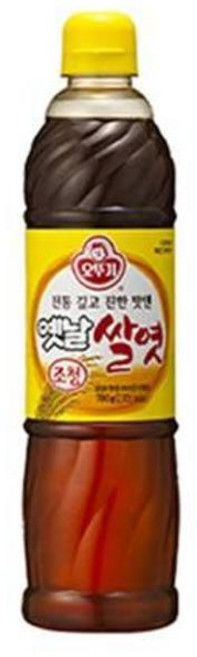 오뚜기 가정집 업소용 맛내기 탕후루 옛날 쌀엿(조청) 쌀100% 700g, 1개