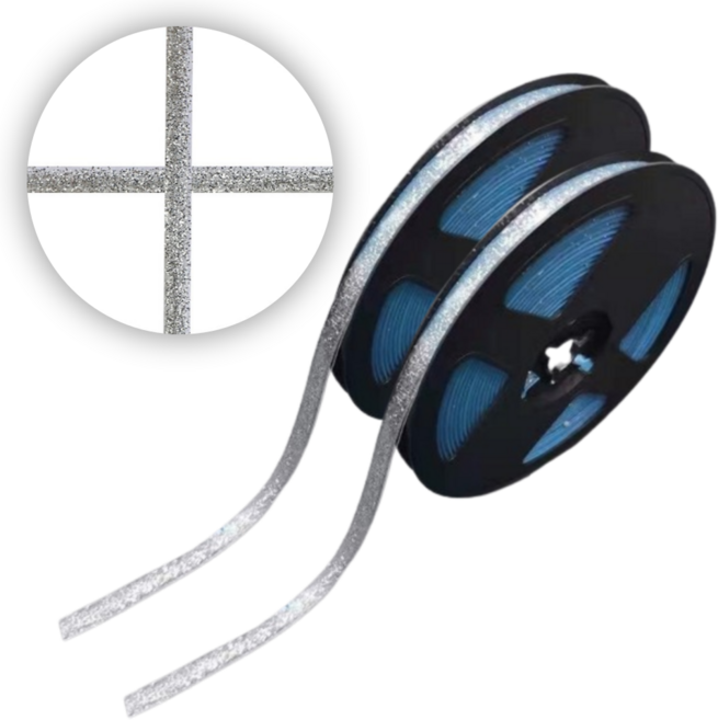 투엔비 간편시공 줄눈 테이프 방수테이프 주방 욕실 화장실 모서리, 펄실버, 2개