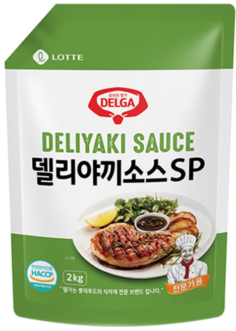 롯데 델리야끼소스 스파우트팩, 1개, 2kg