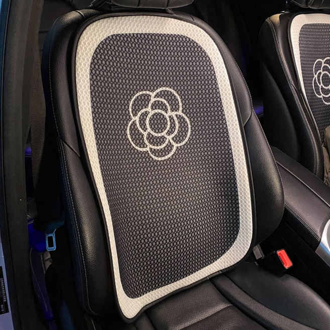 MHJINA 차량용 동백 통풍시트 목쿠션 등받이쿠션, 등받이쿨시트, 1개