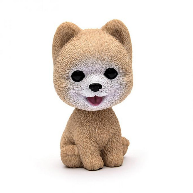 9cm 허스키 테디 포메라니안 자동차 흔들어 머리 개 장식품 자동차 인테리어 홈 룸 자동차 액세서리에 대한, 01 Pomeranian