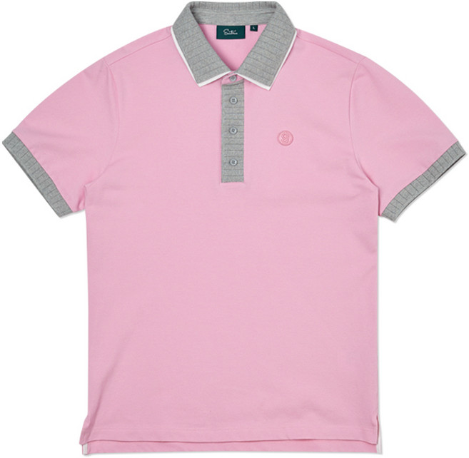 [세인트나인] 남성 로고 레터링 반팔 폴로 티셔츠