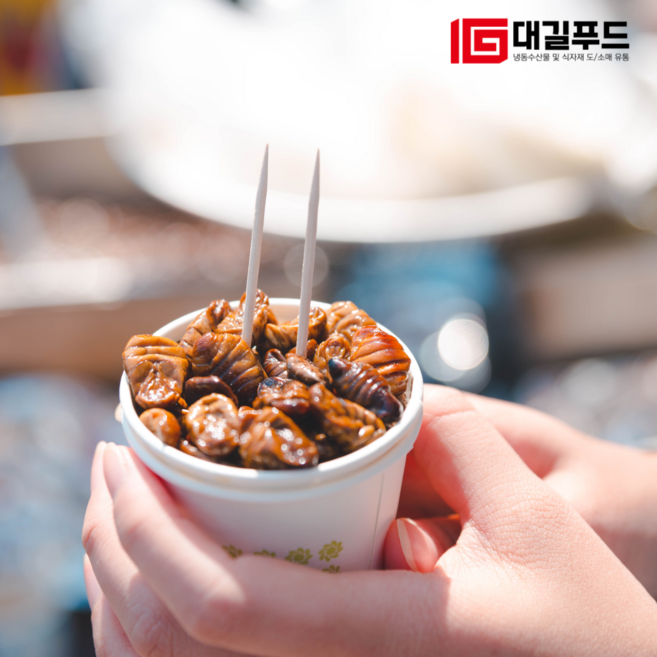 대길푸드 겨울철 영양간식 냉동 번데기, 4kg, 4개