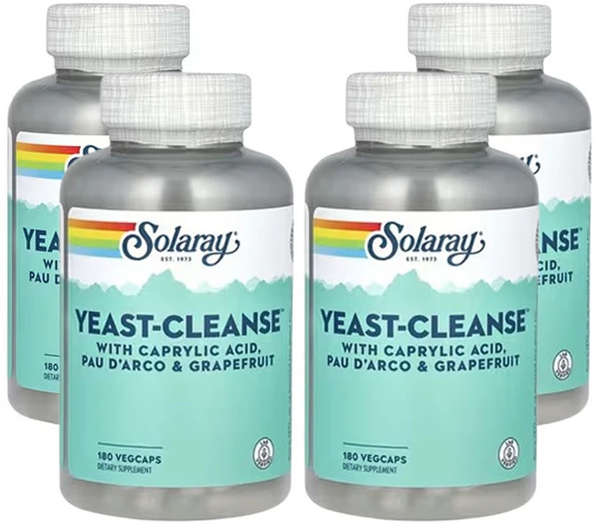 솔라레이 Yeast-Cleanse 180베지캡슐, 4개, 180정 - 쿠팡