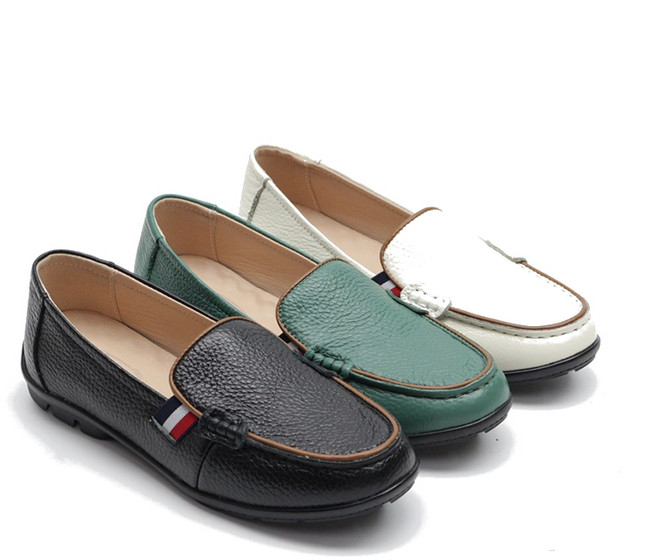 여성 소가죽 발편한로퍼 단화 쿠션좋은 컴포트화