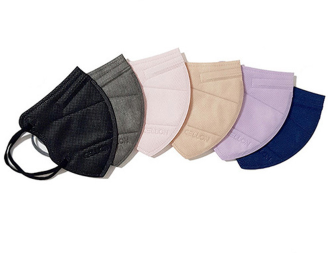 국산 유어핏 새부리형 컬러마스크 25매(1BOX) 3중필터 6컬러 아동 어린이 여성 남성, 1개