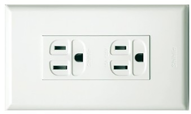 士林電機 彩虹 R2-1023 雙插座, 1個
