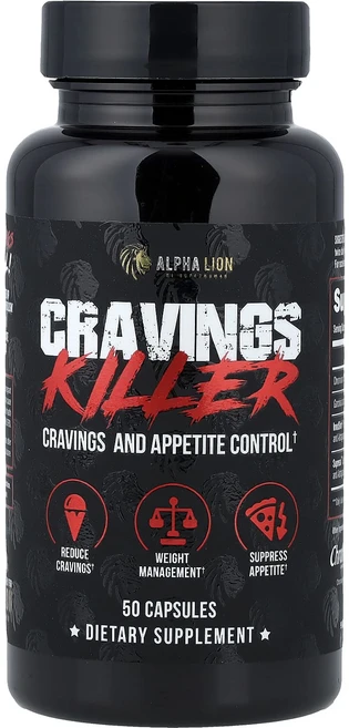 알파라이온 크레이빙스 킬러 50 캡슐, 4개, 50정 - 쿠팡