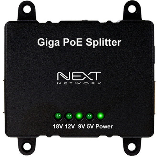 기가비트 POE 스플리터(5V-18V) NEXT-POE19ST, 넥스트 정품 NEXT-POE19ST  기가비트 PoE 스플리터 데이터 전송 전원 공급 IP카메라 연결, 1개