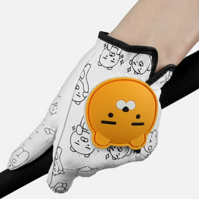 카카오프렌즈골프 라이언 아동용 골프장갑 (반양피 성인용), 양손용, 18호, 1개