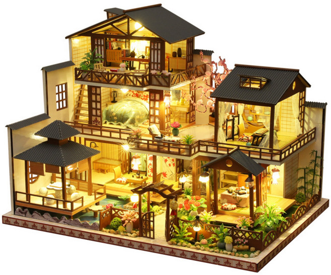 포디움 DIY 초대형 미니어처 하우스, 일본 전통가옥 3층
