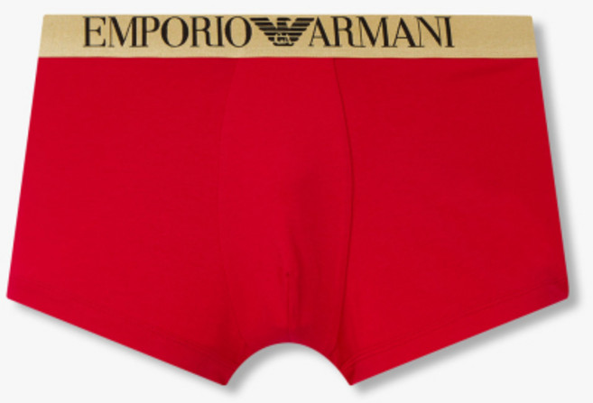 엠포리오 아르마니 EMPORIO ARMANI UNDERWEAR 남성 글 로고 밴딩 코튼 드로즈_레드 0814312054 2407623073 436244