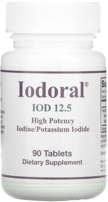 Optimox IOD 12.5碘化鉀補充錠, 90顆, 1罐