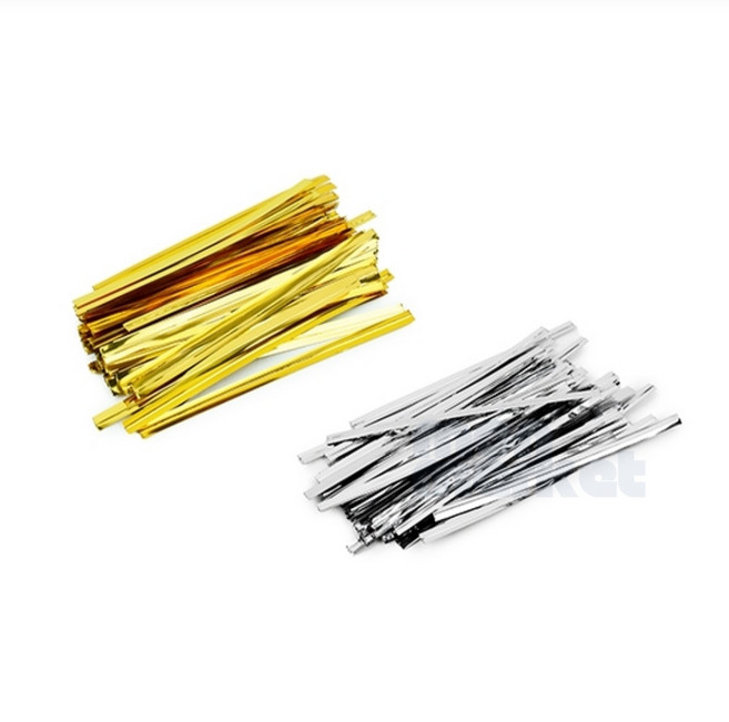 빵 끈 8cm 800개 포장용끈 타이포장밴드, 은색