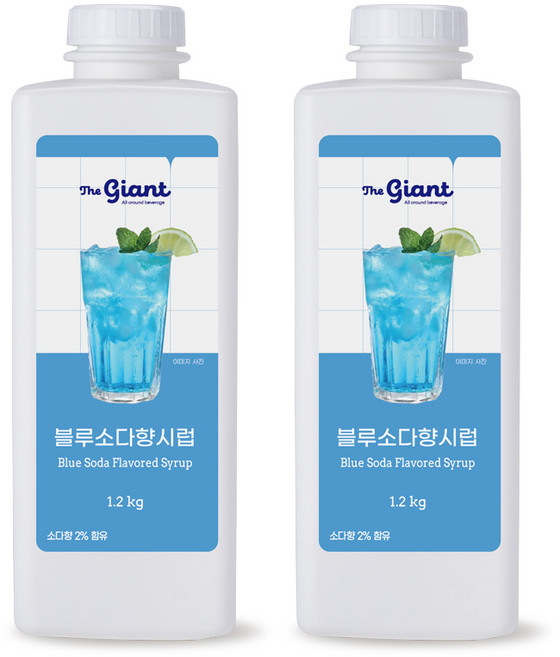 자이언트 블루소다향 베이스 1.2kg 2개 세트, 1.2L