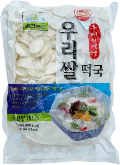 칠갑 우리쌀떡국(국산) 2kg, 5개