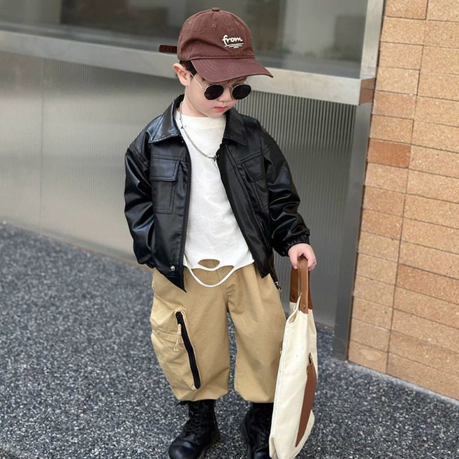 어린이 레더 자켓