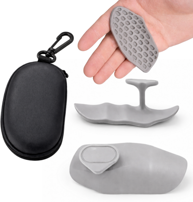 수니프 헬스 굳은살 방지 실리콘 장갑 패드 그립, 그레이, 1세트