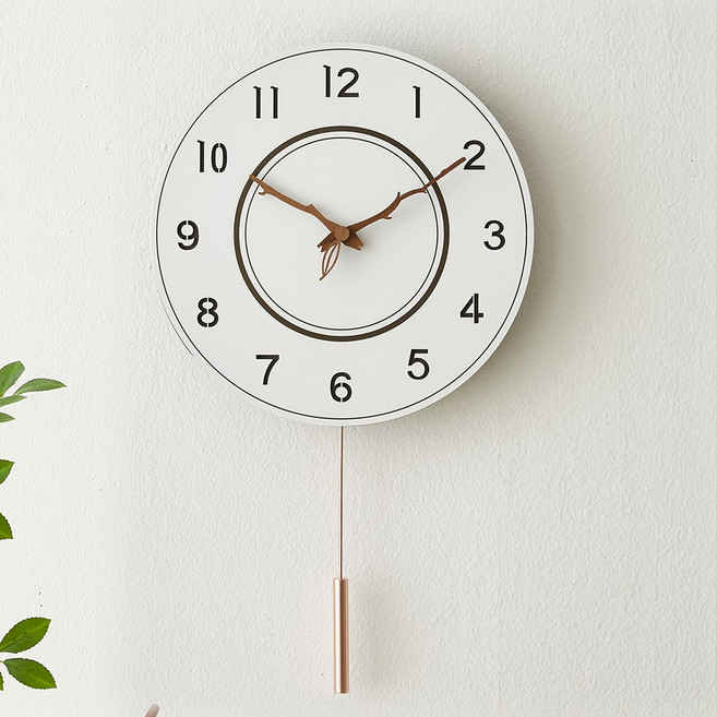 하루아홈 무소음 더블엣지 화이트골드 추시계/당일출고, 원형시계