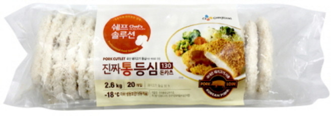 쉐프솔루션 진짜통등심 돈까스2.6kg, 1개, 2.6kg