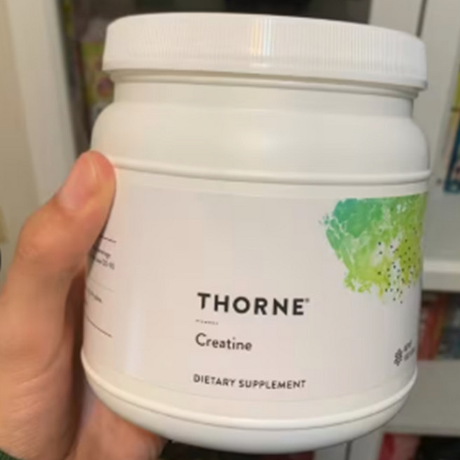 Thorne Research 쏜리서치 크레아틴 462g 일수화물 Creatine monohydrate Creapure 쏜땡땡 손땡땡 손리서치 고약사 약들약, 1개