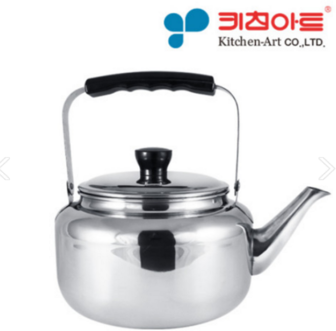 키친아트 아기 보리차 스텐 커피 무선 양은 예쁜 난로 주전자 티 감성 술 막걸리 미니 캠핑 차 보온, 본상품선택, 3호 2.2L, 1개