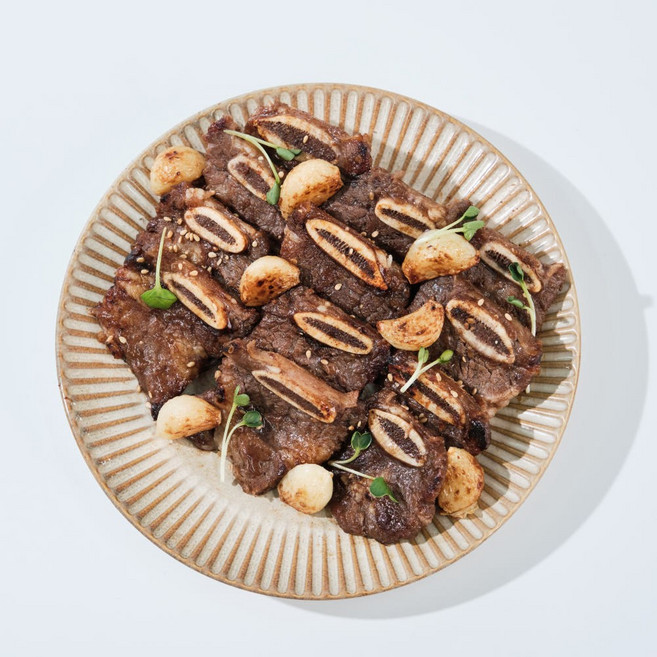 정든갈비 호주산 양념LA갈비 소갈비 캠핑고기 간편밀키트, 1kg, 1개
