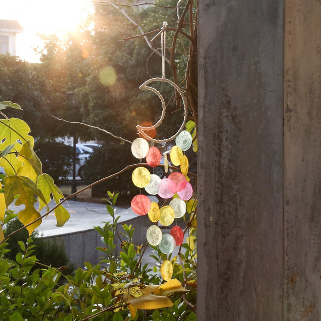 다이나토리 초승달 행운 DIY 드림캐쳐 문캐쳐, 레인보우