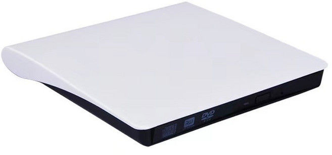 外置光碟機 燒錄機 USB3.0光驅 DVD光碟機 筆電桌電通用 CD機 刻錄機, 1個, 白色, N/A