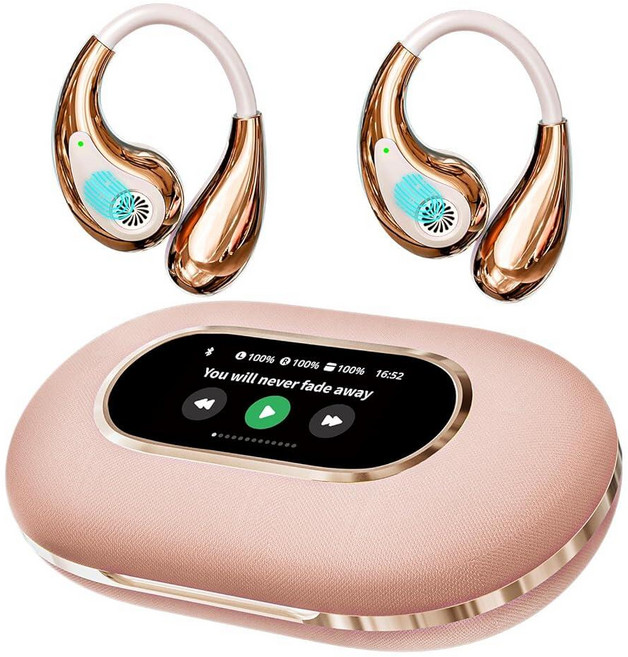 AI Translation Earbuds RealTime OWS Bluetooth Earphone TwoWay Language Translator Headphone with L, 화이트