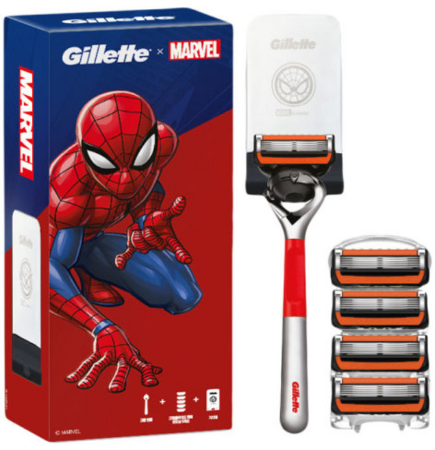 PicknGO 질레트 프로글라이드 스파이더맨 에디션 PG0030, 1세트