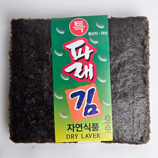바다찬미 산지직송 완도산 햇 파래김 100매, 1개, 200g