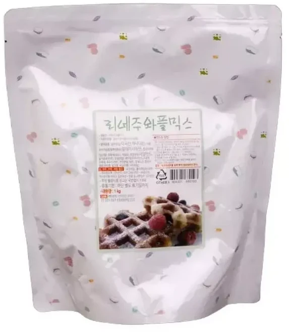 리에주와플믹스 1kg/정통/벨기에/와플/빵/와플믹스, 1kg, 1개