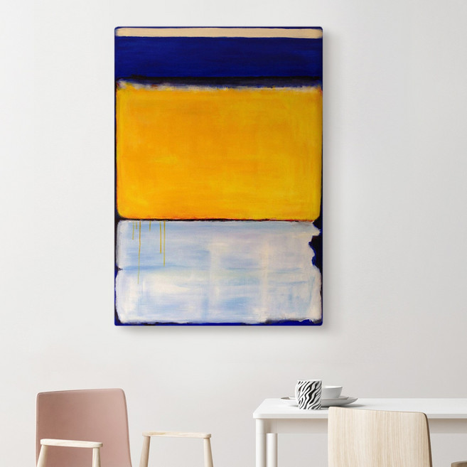 더 아트 컴퍼니 명화 추상화 그림 마크 로스코 22종 인테리어 액자 대형 거실 매장 카페 집들이 선물, 7.MR-옐로우네이비