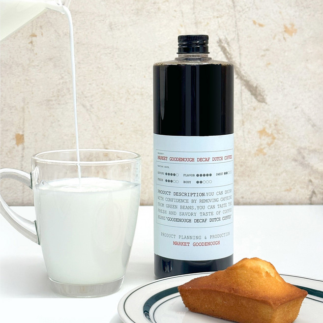 구디바닐라 프리미엄 수제 디카페인 더치 콜드브루 커피 '디카프', 1개, 1개입, 500ml