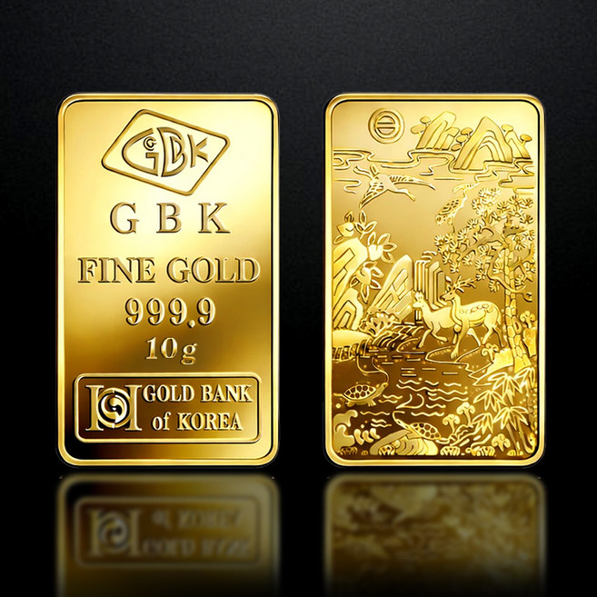 [24K 999.9% 순금] 금테크 재물운 러브넛 골드바 10g