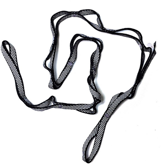 싱잉락 세이프티 다이니마 데이지 체인 120 12mm 암벽등반 산업 구조 Singing Rock, Black