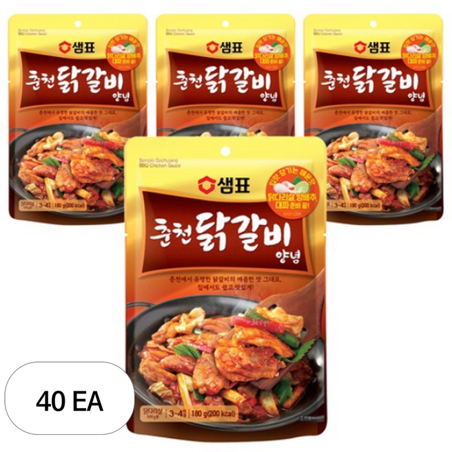 샘표 춘천닭갈비 양념소스, 180g, 40개