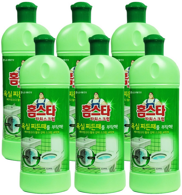홈스타 파워스크럽 욕실용, 550ml, 6개