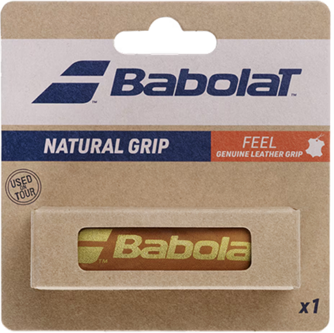 바볼랏 네츄럴 가죽 그립 라켓 그립 브라운 670063, 1개