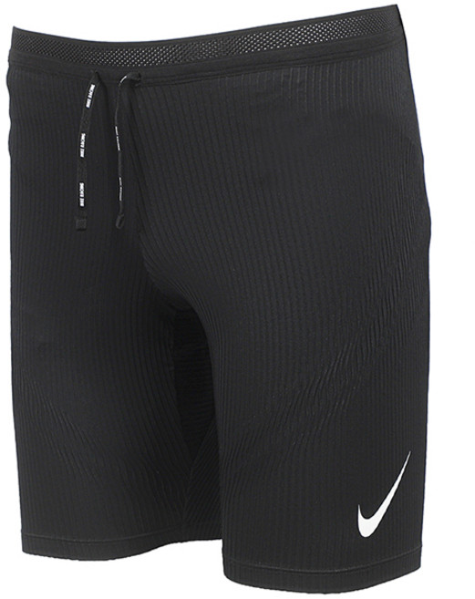 나이키 NIKE 에어로 스위프트 tights shorts running 반바지 하프 타이츠 운동복 블랙-화이트 로고
