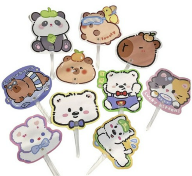 캐릭터 부채, 랜덤발송, 10개