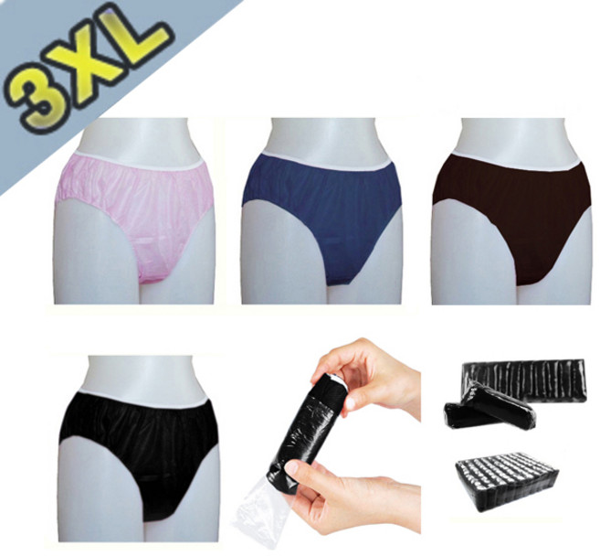 일회용 팬티 3XL, 블랙, 100개