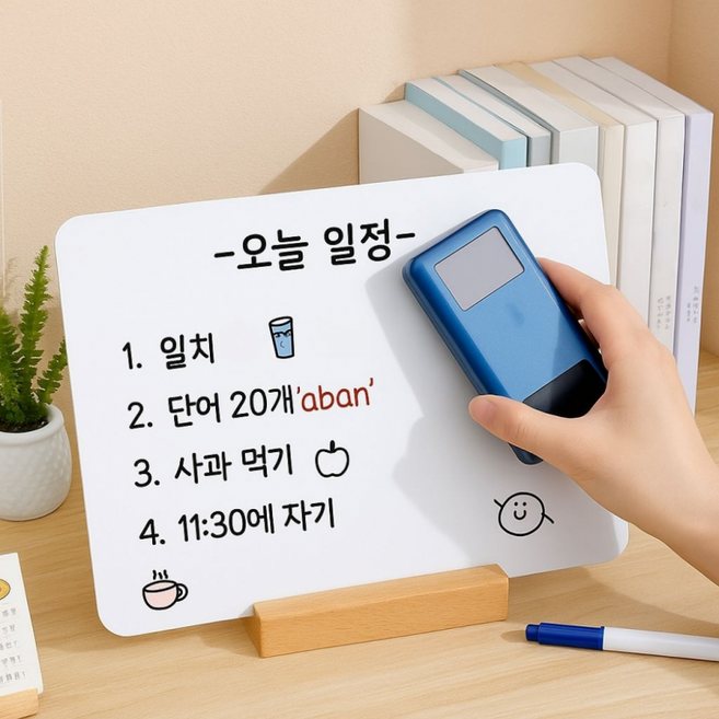 탁상용 화이트보드 A4 풀세트 책상 소형 미니 스탠드, 상세페이지 참조